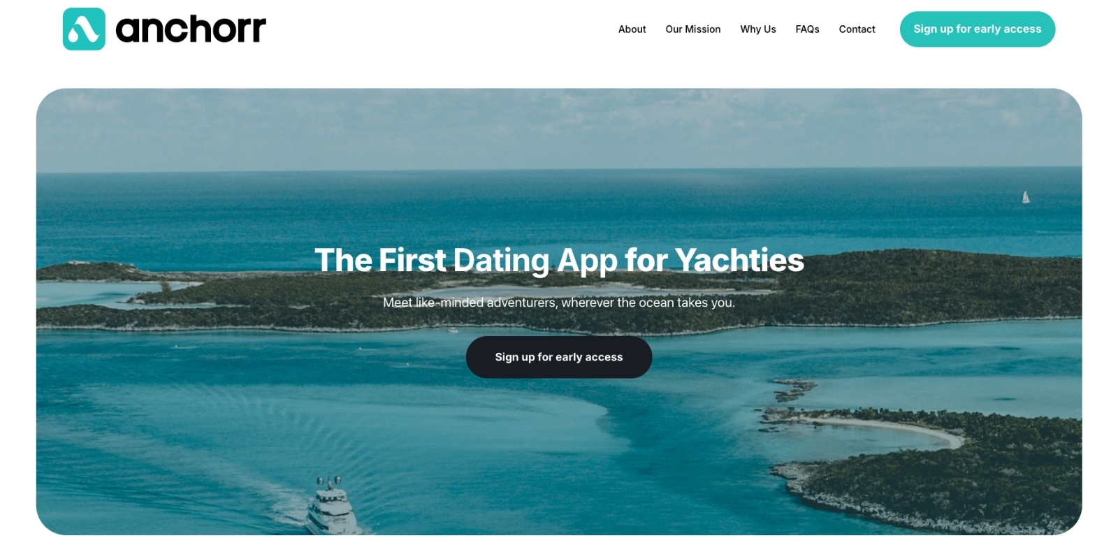 Anchorr homepage