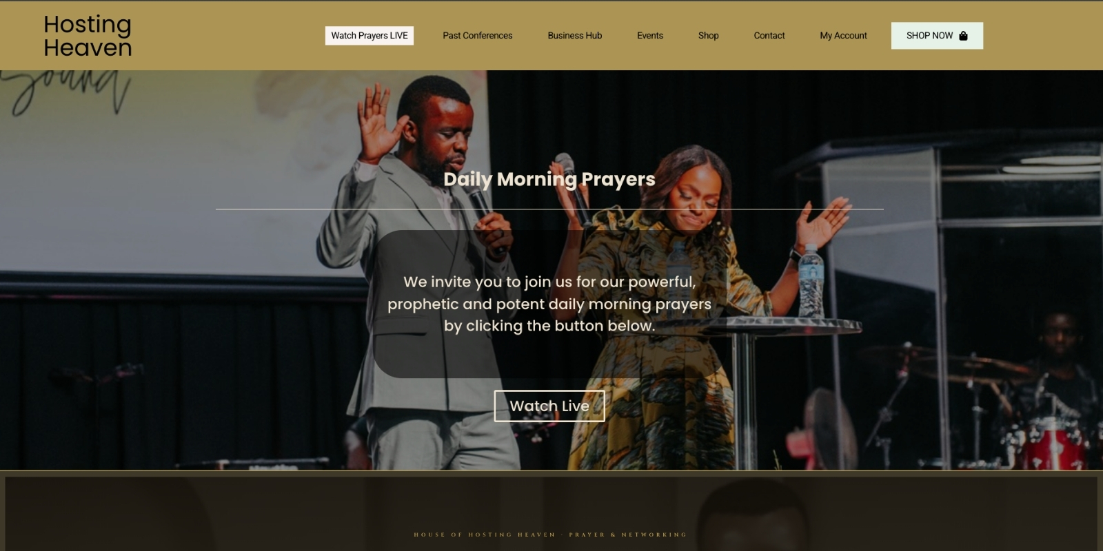 Hosting Heaven homepage